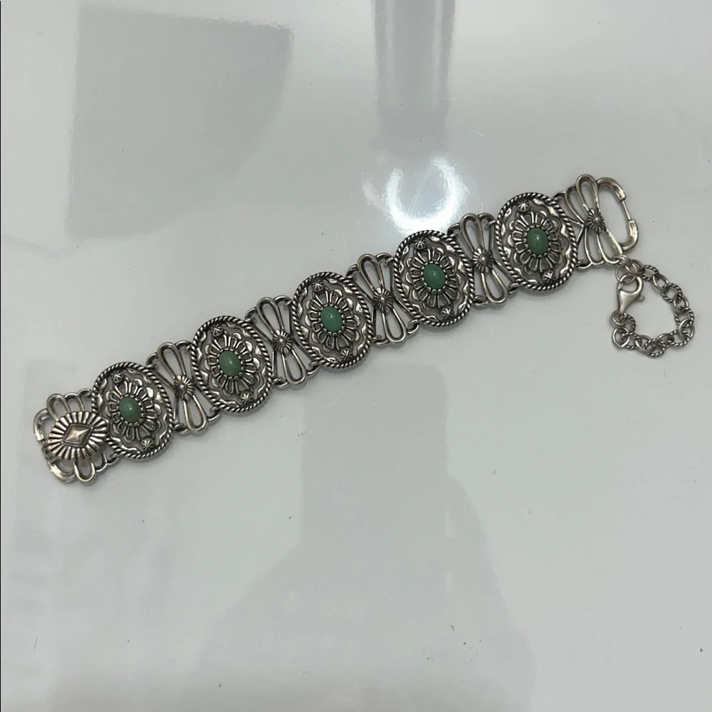 NWOT Vintage Design Carolyn Pollack Sterling Silver Utah Veriscite Bracelet